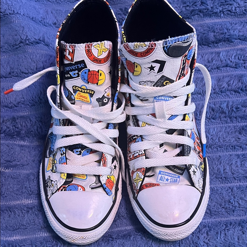 Converse Kids Shoes with Colorful Graphics